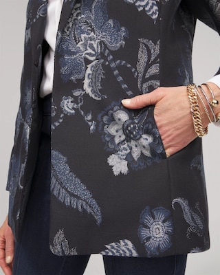 ジャケット・アウター LAST NEST floral jacquard SET UP Floral Jacquard Blazer | Chico's